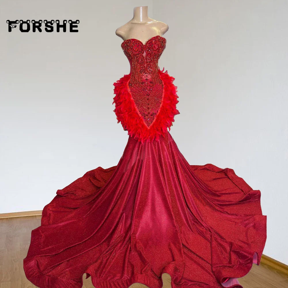 Silver Prom Dresses Sparkly Mermaid Crystals Evening Gown Party Wear Customized - Image 3