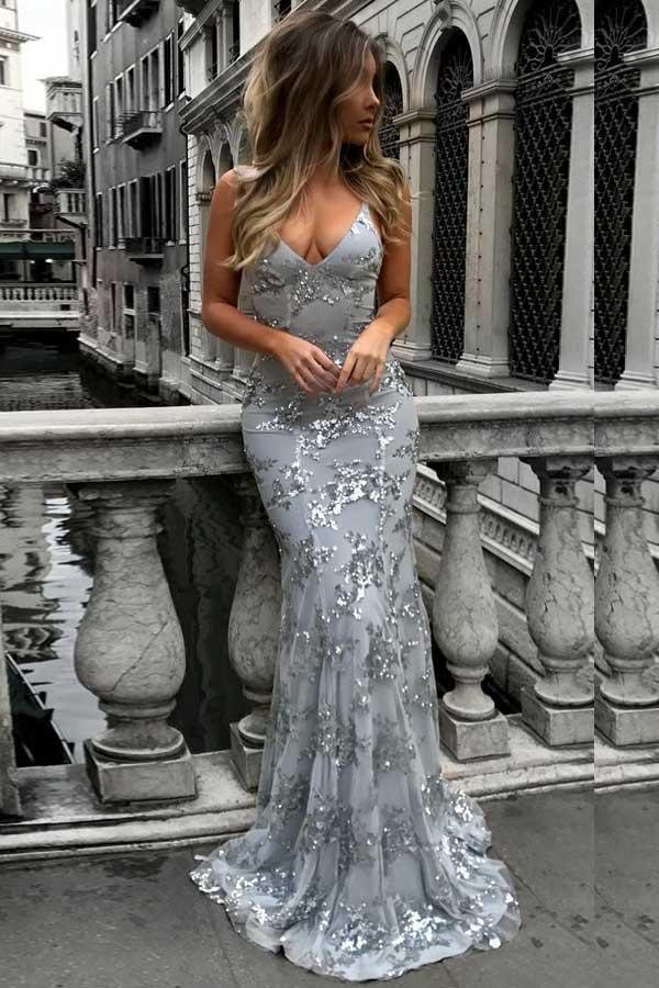 Difference Between Metallic Silver and Gray Prom Dresses