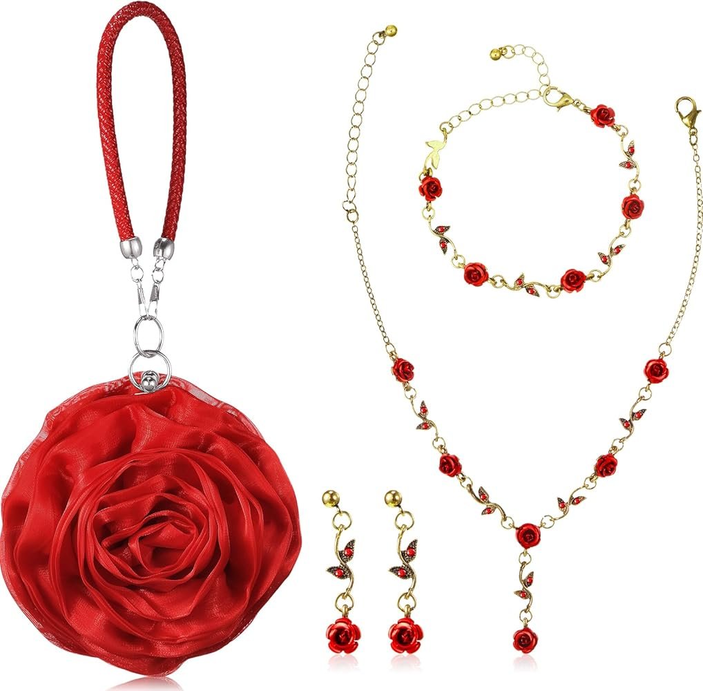 How to Accessorize a Silver Prom Dress with Red